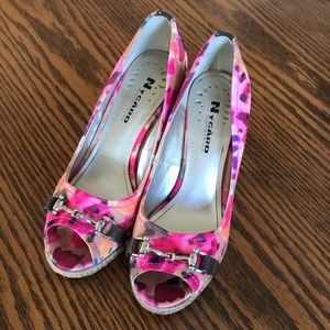 Nygard Floral Print Wedge (Selena), Size 6